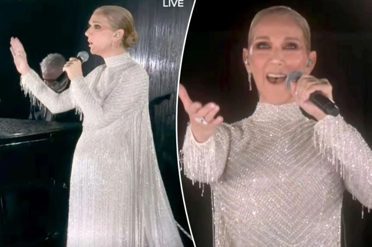 Celine Dion wears beaded Dior for Olympics 2024 opening ceremony performance