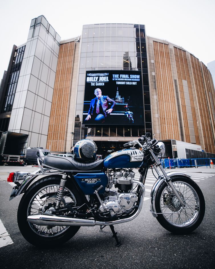 Exclusive | Madison Square Garden gives Billy Joel a custom Triumph motorcycle as gift for final historic show