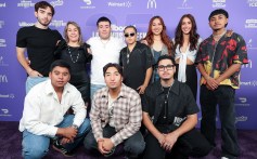 Brian Tovar, Ulises Gonzalez, Nelly Oseguera, Pedro Tovar, Damian Pacheco, Yahritza Martínez, Adriana Martinez, Armando Martínez, Griselda Flores and Jairo Martínez during Billboard Latin Music Week at the Fillmore Miami Beach on Oct. 15, 2024 in Miami Beach, Florida.