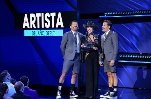 Mauricio Montaner, Paola Jara and Ricky Montaner