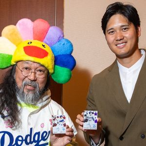 Shohei Ohtani, Takashi Murakami Sign Sports Cards Ahead of MLB Tokyo Series