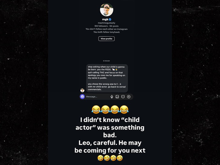 mgk brian austin green instagram dm BLUR