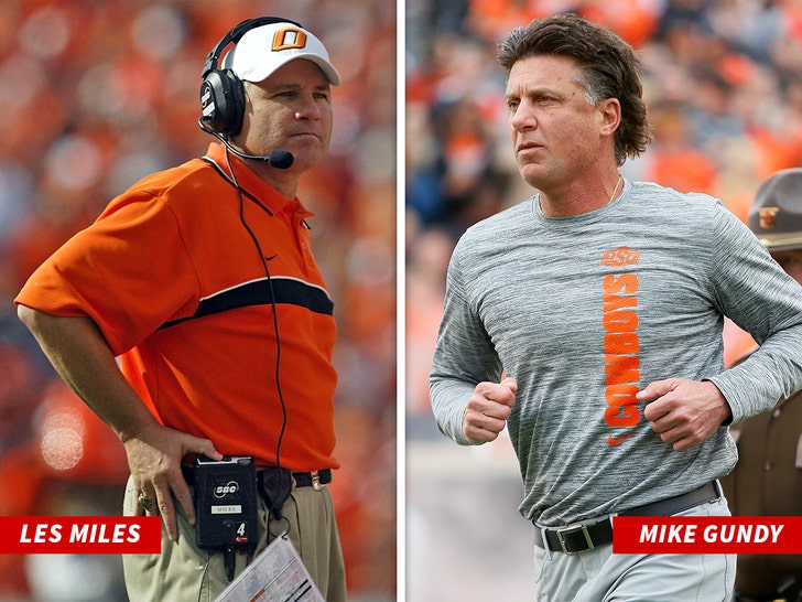 les miles and mike gundy oklahoma state getty 1