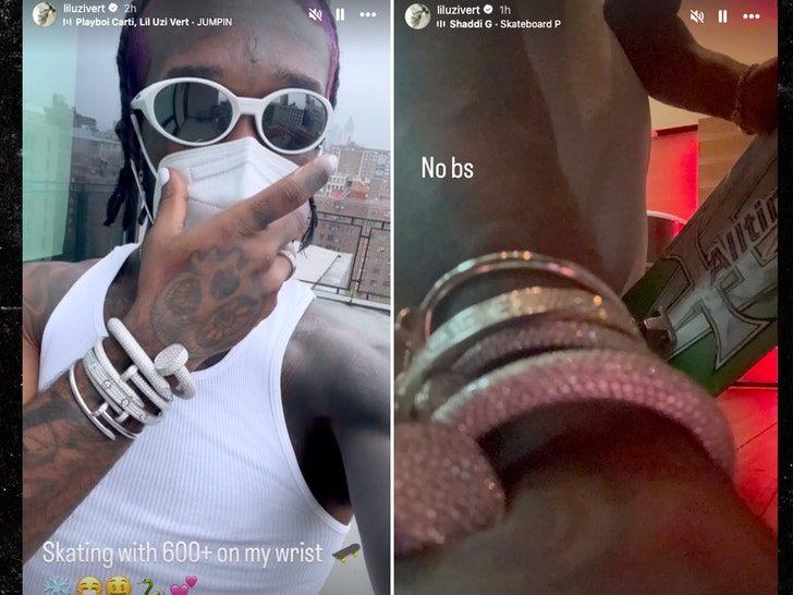 lil uzi vert 600k braclet instagram
