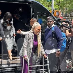Diddy Son Justin Combs' Mother Misa Hylton Arrives at Court With a Walker