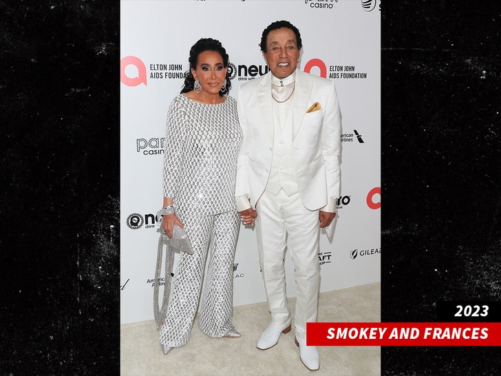 smokey robinson and Frances Gladney 2023 getty 1