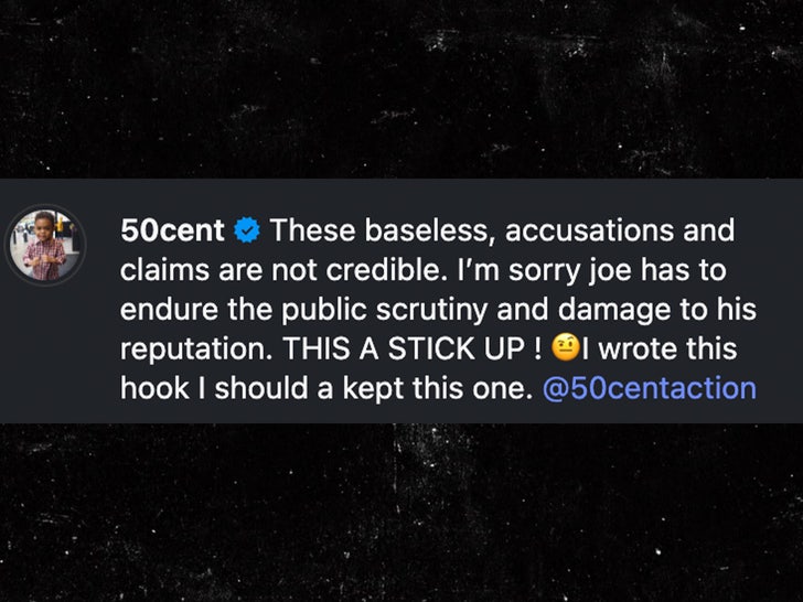 50 cent fat joe comment instagram