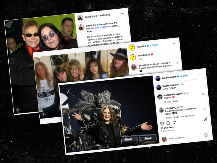 Tributes To Ozzy Osbourne On Social Media
