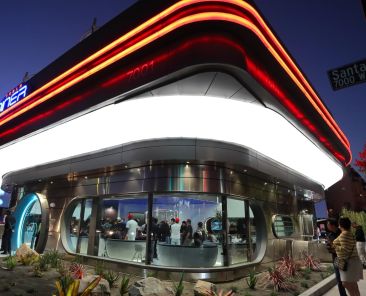 Tesla Diner: Photos show opening of Musk's futuristic California drive-in