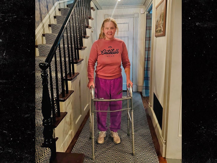 amy schumer walker spine surgery instagram 