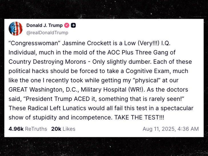 donald-trump-Jasmine-Crockett-truthsocial-1