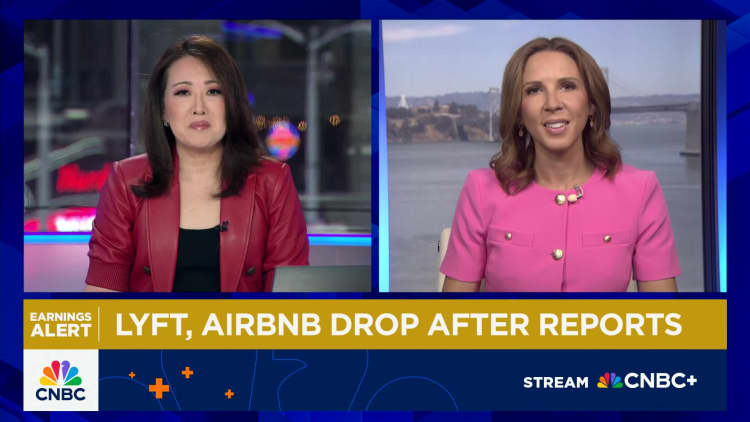 Airbnb and Lyft shares drop after hours on cautious outlook, competitive pressure