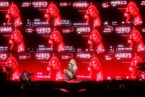Renee Rapp performs at the Renee Rapp "Bite Me Tour” Opening Night held at Red Rocks Amphitheatre on September 23, 2025 in Morrison, Colorado.