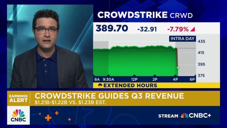 CrowdStrike shares drop 8% despite quarterly beat