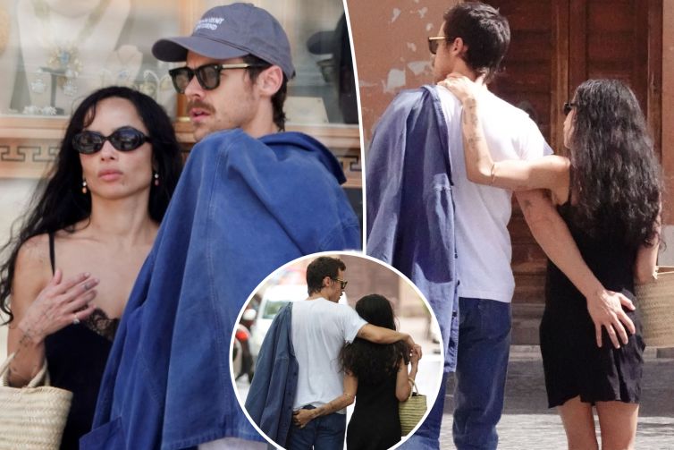 Harry Styles and Zöe Kravitz grab each other’s butts during PDA-packed outing in Rome