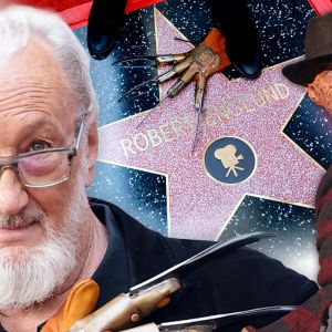 Freddy Krueger Star Robert Englund Brings Claw Glove to Hollywood Star Ceremony