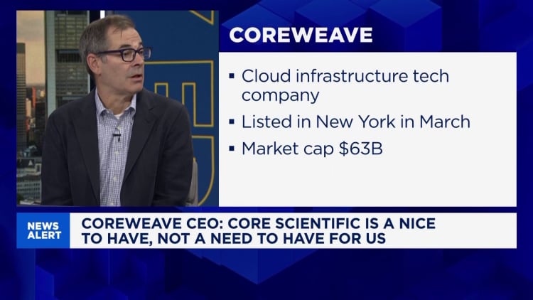 CoreWeave CEO calls Core Scientific a 'nice to have' amid rising opposition to the acqusition