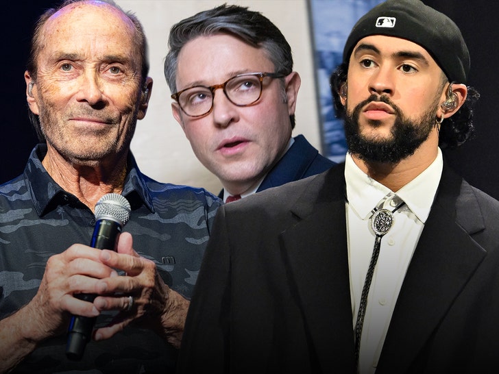 Bad Bunny lee greenwood Mike Johnson getty 1