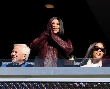 Cardi B Cheers On Boyfriend Stefon Diggs at Patriots-Falcons Game