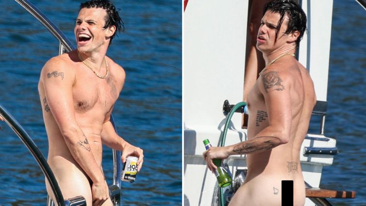 Naked Yungblud Shows Off on Yacht Down Under, Check Out Pics