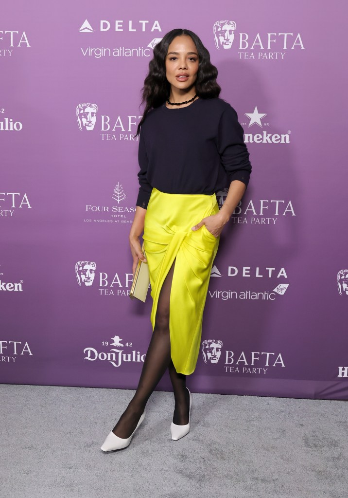 Tessa Thompson attends the 2026 BAFTA Tea Party 