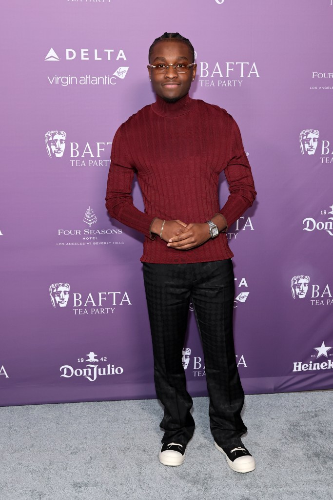 Miles Caton attends the 2026 BAFTA Tea Party