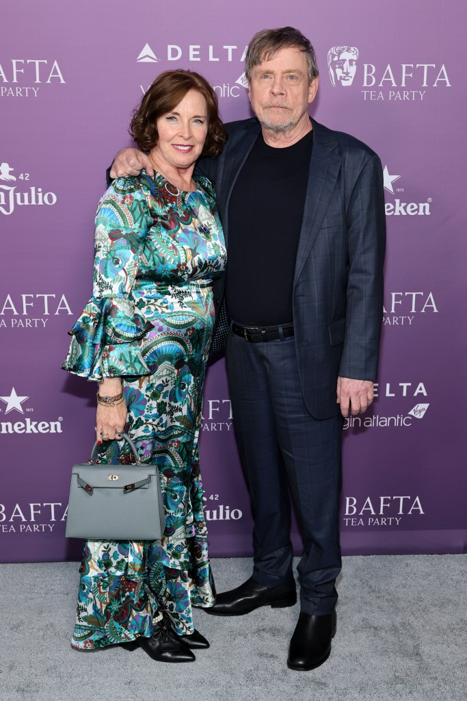 Marilou York and Mark Hamill attend the 2026 BAFTA Tea Party