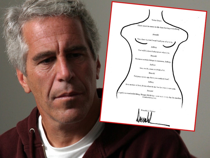 jeffrey epstein card from trump getty