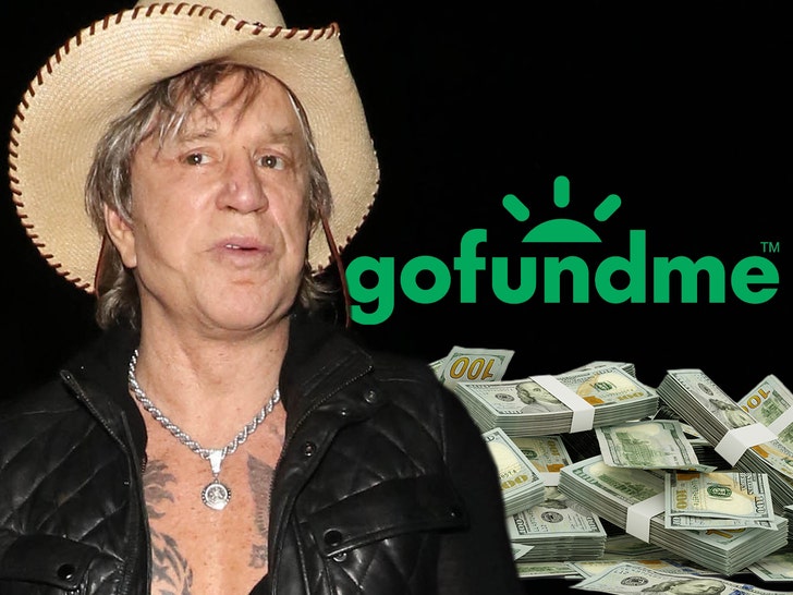 Mickey Rourke gofund me cash getty comp