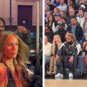 Druski Hits Lakers-Knicks At MSG w/ OnlyFans Star Sky Bri