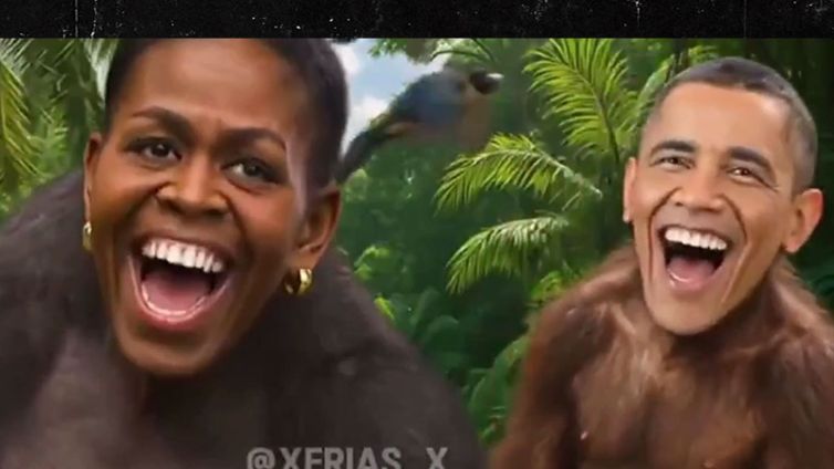 President Trump Shares Racist Video of Michelle, Barack Obama as Apes