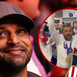 FBI Director Kash Patel Parties With U.S. Men's Olympic Hockey Team After Gold Medal Win