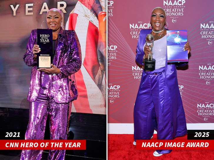 Shirley Raines cnn hero of the year naacp image award split sub getty