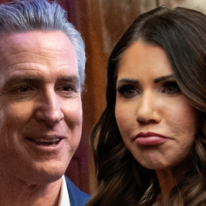 Gavin Newsom Trolls Kristi Noem Over Trump Firing