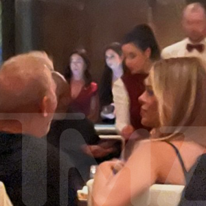 Kevin Costner and Brooks Nader Get Close While Chatting at Las Vegas Casino