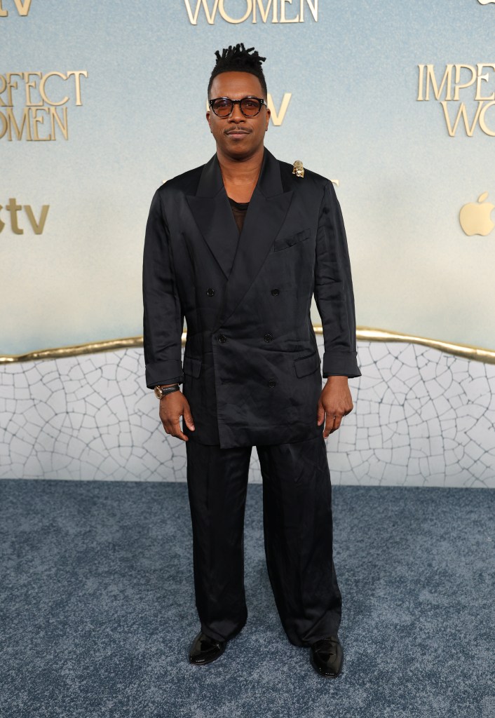 Leslie Odom Jr. attends the "Imperfect Women" premiere