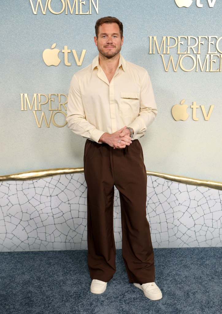 Colton Underwood attends the "Imperfect Women" premiere