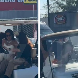 Nick Jonas, Priyanka Chopra's Golf Cart Ride to Oscars Almost Tips Over