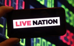 In this photo illustration, the Live Nation company logo is seen displayed on a smartphone screen.