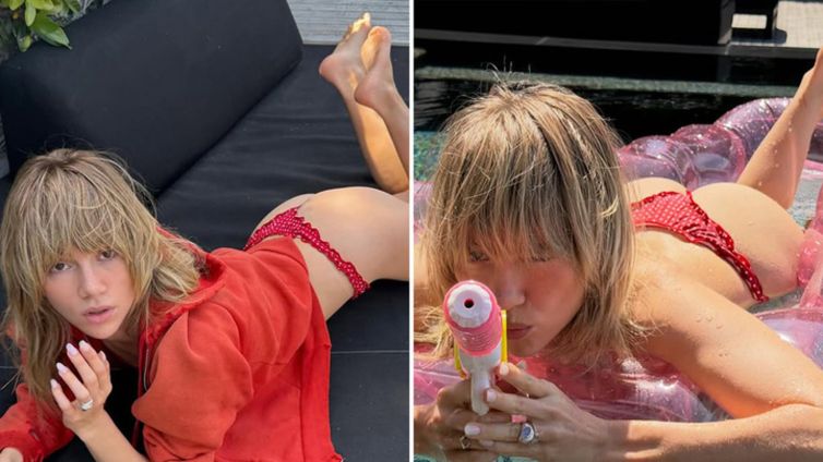 Cheek of the Week -- Suki Waterhouse Slips Into Her Thong Bikini!