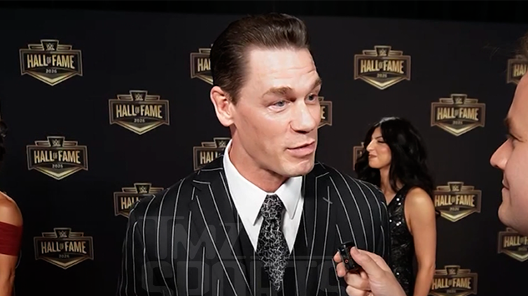 John Cena Talks Hair Transplant, AJ Styles Retiring at WWE Hall of Fame Red Carpet