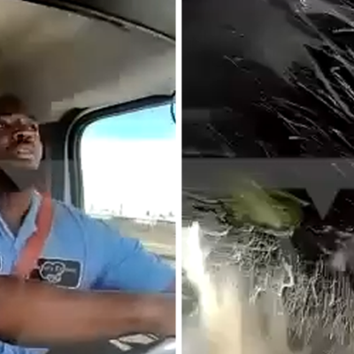 Deliveryman Miraculously Survives Plane Crashing Into His Tractor-Trailer: Video