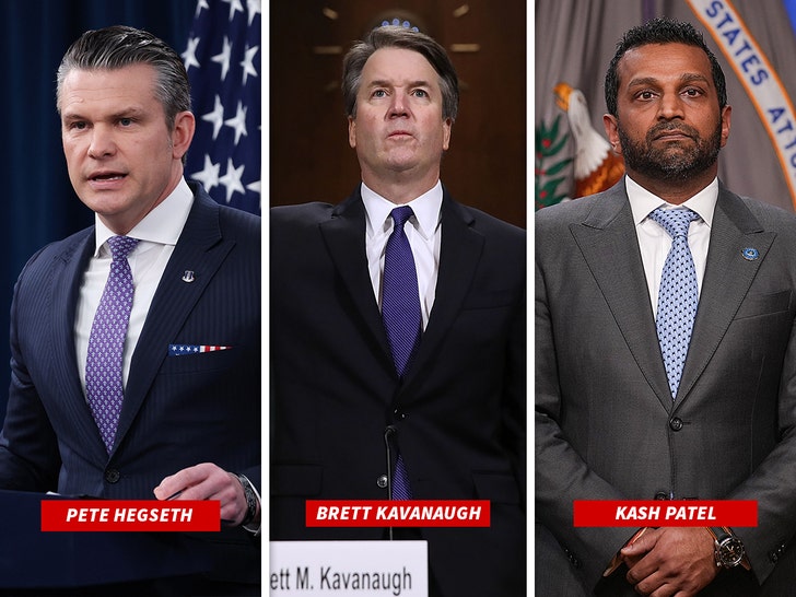 pete hegseth brett kavanaugh kash patel getty 1