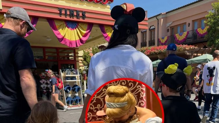 Meghan Markle, Prince Harry Take Kids to Disneyland With Grandma Doria