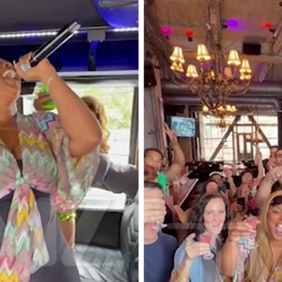 Lizzo Rocks Packed TMZ Brunch Bus With Surprise Live Performance