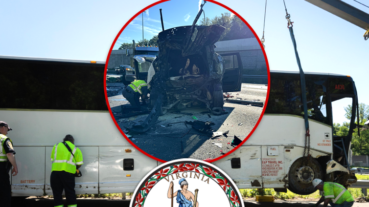 5 Dead After Bus Strikes Vehicles in Virginia Work Zone