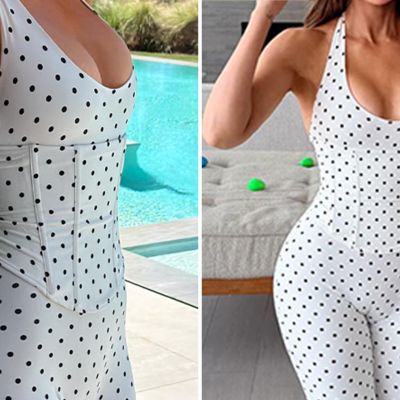 Kardashian Curves -- Guess Whose Polka Dot Hot Shots