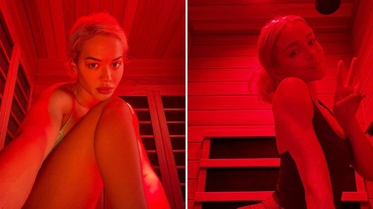 Rita Ora vs. Livvy Dunne Who'd You Rather?! Sauna Stars Edition