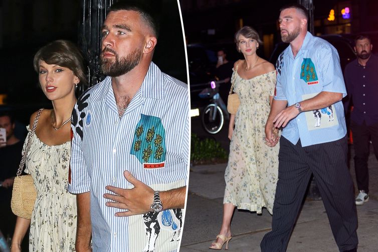 Taylor Swift and fiancé Travis Kelce enjoy PDA-filled dinner date in NYC