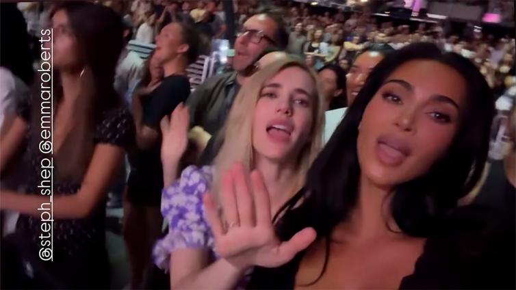Kim Kardashian Supports Ariana Grande at ‘Eternal Sunshine’ Tour Stop in L.A.